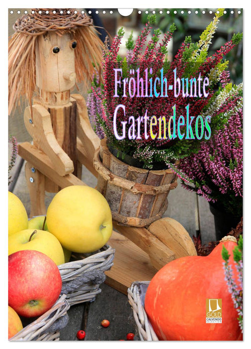 Fröhlich-bunte Gartendekos (CALVENDO Wandkalender 2025)