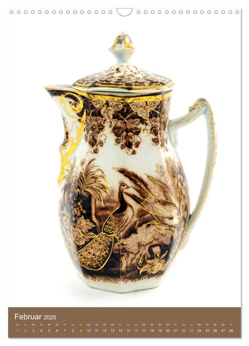 Kaffeeklatsch - Antikes Porzellan (CALVENDO Wandkalender 2025)