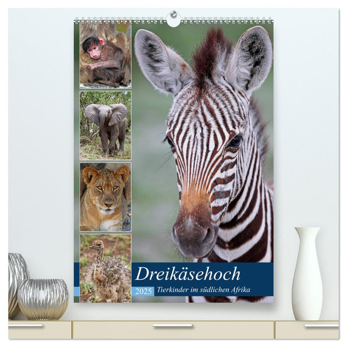 Dreikäsehoch - Tierkinder im südlichen Afrika (CALVENDO Premium Wandkalender 2025)