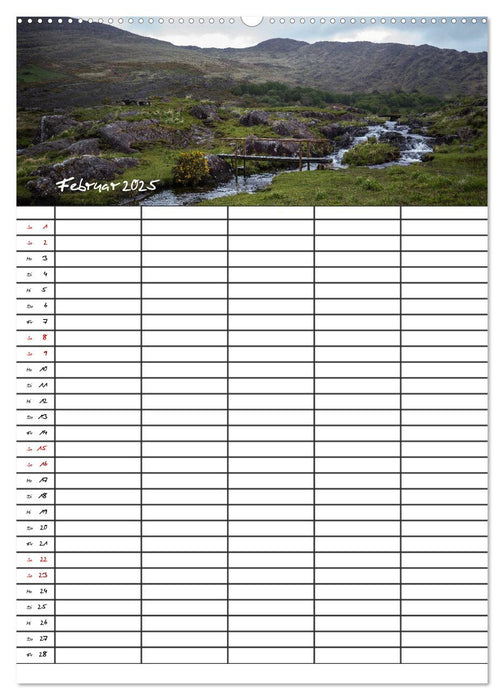 Irland Familienplaner (CALVENDO Premium Wandkalender 2025)