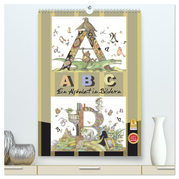 ABC. Ein Alphabet in Bildern. (CALVENDO Premium Wandkalender 2025)