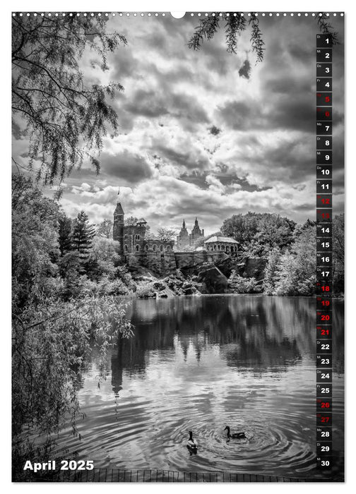 NEW YORK CITY Monochrome Stadtansichten (CALVENDO Wandkalender 2025)