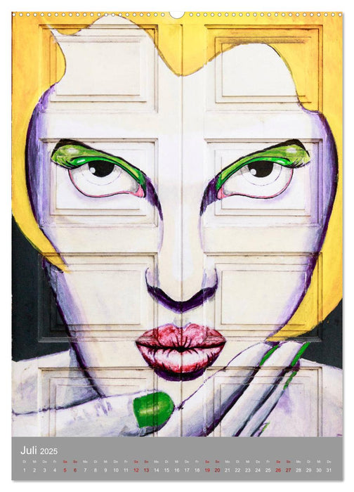 Street Art - Funchals Türen der Phantasie (CALVENDO Premium Wandkalender 2025)