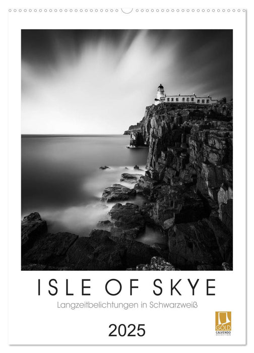 Isle of Skye - Langzeitbelichtungen in Schwarzweiß (CALVENDO Wandkalender 2025)