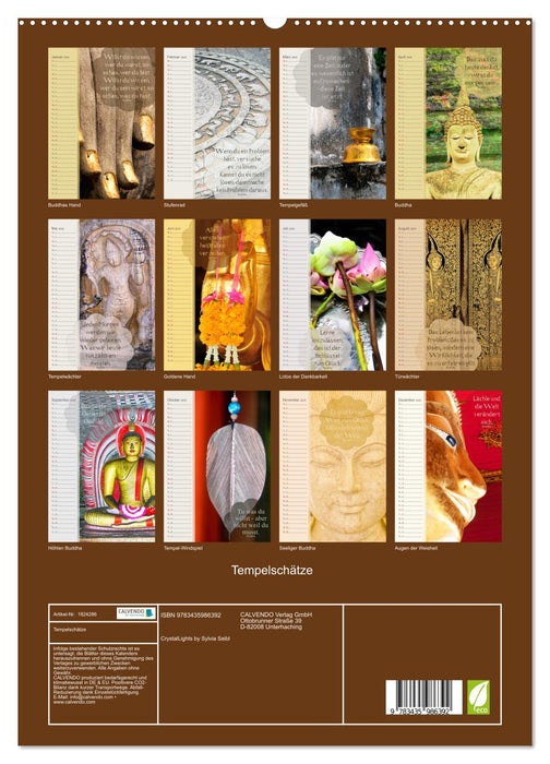 Tempelschätze (CALVENDO Premium Wandkalender 2025)