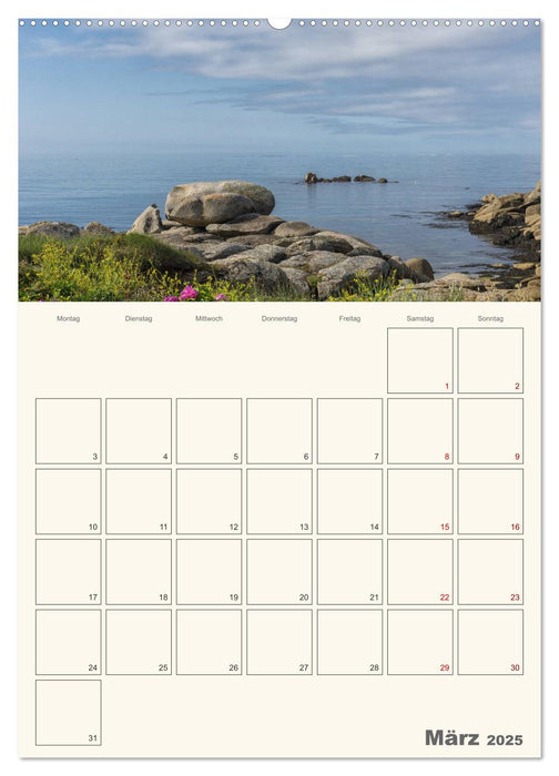 Sommertage in der Bretagne (CALVENDO Wandkalender 2025)