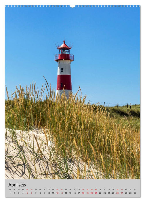 Leuchttürme an der Nordsee (CALVENDO Premium Wandkalender 2025)