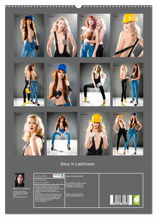 Sexy in Latzhosen (CALVENDO Premium Wandkalender 2025)