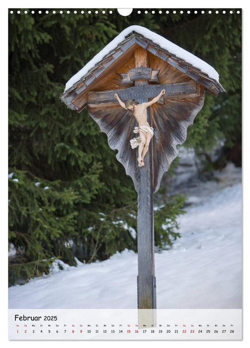 Feldkreuze im bayerischen Oberland (CALVENDO Wandkalender 2025)