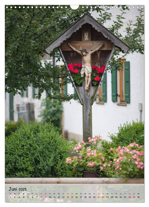 Feldkreuze im bayerischen Oberland (CALVENDO Wandkalender 2025)