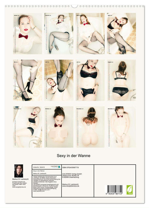 Sexy in der Wanne (CALVENDO Premium Wandkalender 2025)