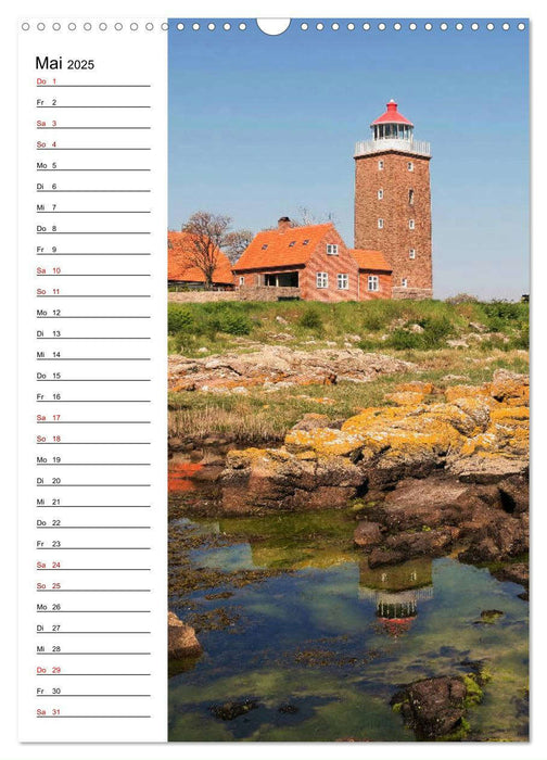 Leuchttürme in Dänemark (CALVENDO Wandkalender 2025)