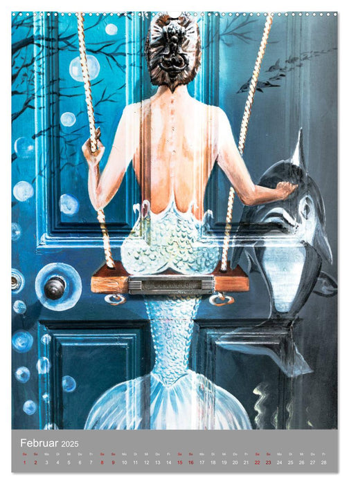 Street Art - Funchals Türen der Phantasie (CALVENDO Wandkalender 2025)