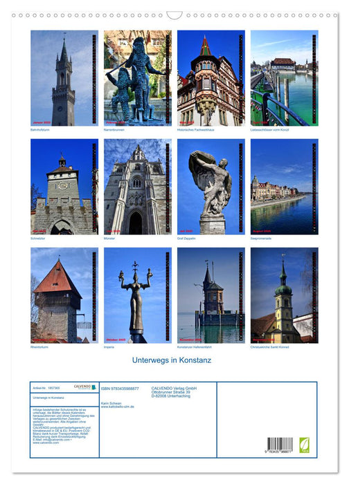 Unterwegs in Konstanz (CALVENDO Wandkalender 2025)