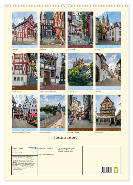 Domstadt Limburg (CALVENDO Wandkalender 2025)