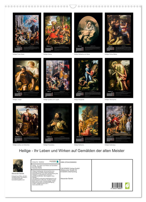 Heilige - Ihr Leben und Wirken auf Gemälden der alten Meister (CALVENDO Wandkalender 2025)