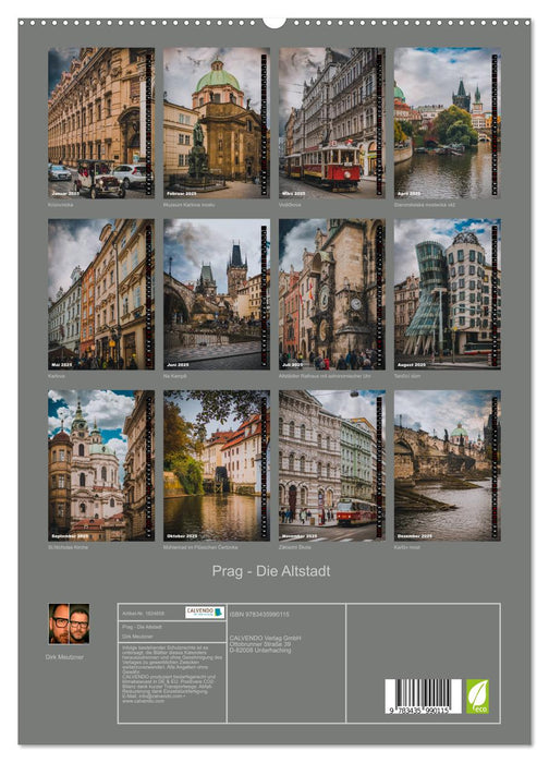 Prag - Die Altstadt (CALVENDO Premium Wandkalender 2025)