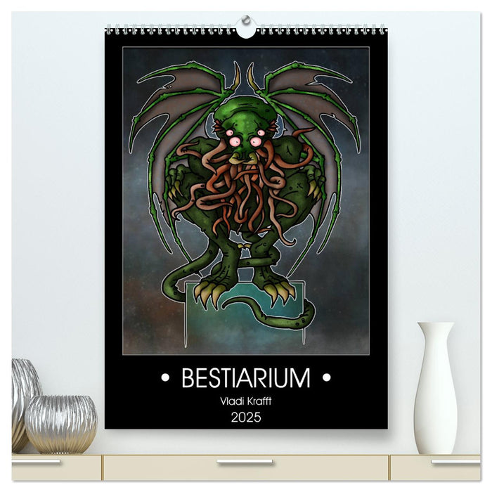 Bestiarium Vladi Krafft (CALVENDO Premium Wandkalender 2025)