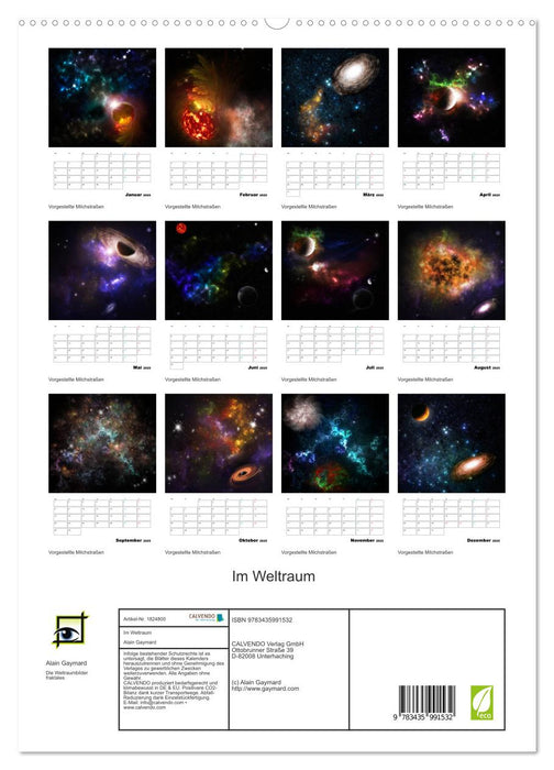 Im Weltraum (CALVENDO Premium Wandkalender 2025)