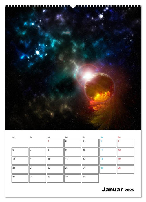 Im Weltraum (CALVENDO Premium Wandkalender 2025)