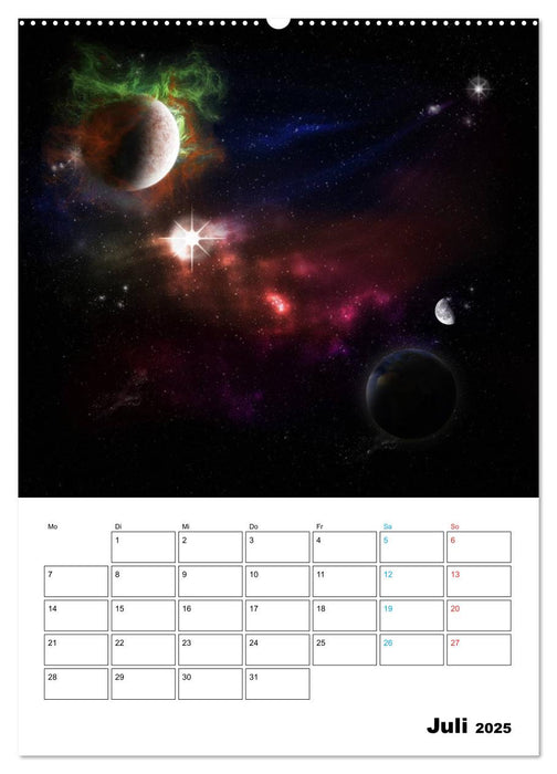 Im Weltraum (CALVENDO Premium Wandkalender 2025)