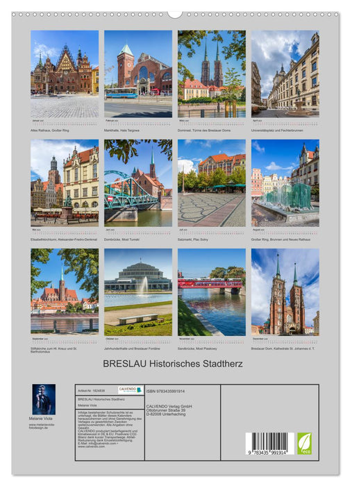 BRESLAU Historisches Stadtherz (CALVENDO Premium Wandkalender 2025)