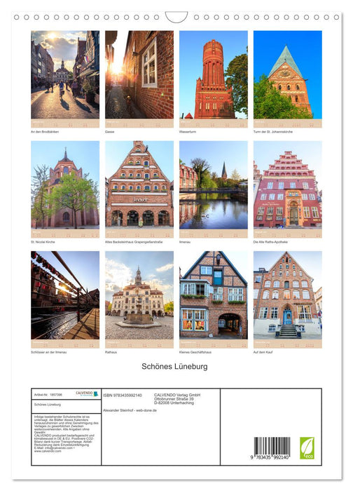 Schönes Lüneburg (CALVENDO Wandkalender 2025)