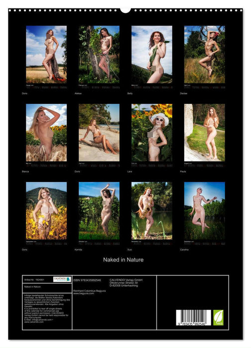 Naked in Nature (CALVENDO Premium Wandkalender 2025)