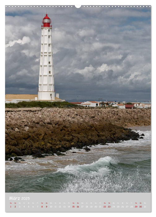 Seezeichen - Leuchttürme an Portugals Küsten (CALVENDO Premium Wandkalender 2025)