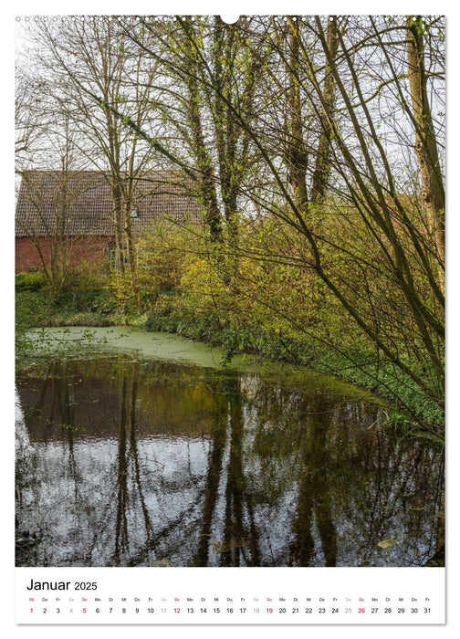 Rysum, ein Dorf in Ostfriesland (CALVENDO Premium Wandkalender 2025)