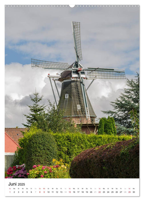 Rysum, ein Dorf in Ostfriesland (CALVENDO Premium Wandkalender 2025)