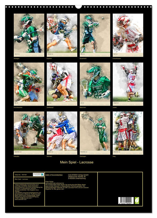 Mein Spiel - Lacrosse (CALVENDO Wandkalender 2025)