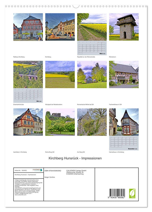 Kirchberg Hunsrück - Impressionen (CALVENDO Premium Wandkalender 2025)