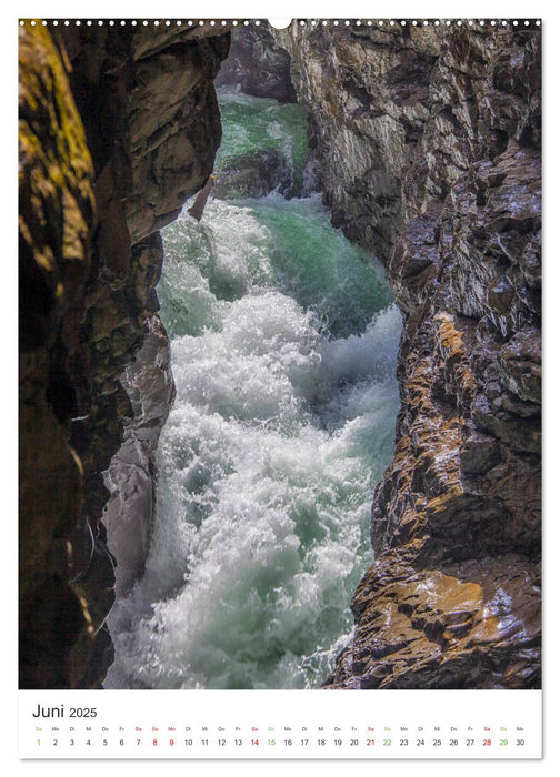 Breitachklamm im Sommer (CALVENDO Premium Wandkalender 2025)