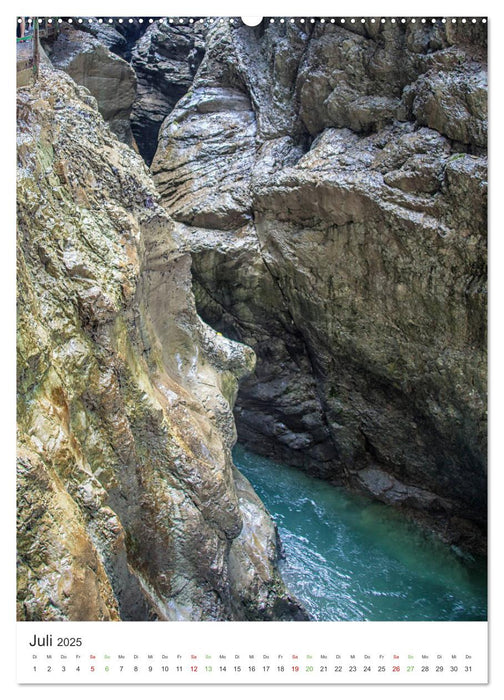 Breitachklamm im Sommer (CALVENDO Premium Wandkalender 2025)