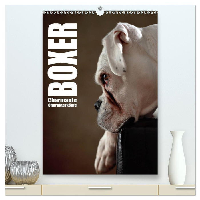Boxer - Charmante Charakterköpfe (CALVENDO Premium Wandkalender 2025)