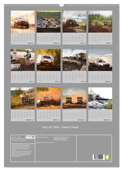 RALLYE RAID - Saison Planer (CALVENDO Wandkalender 2025)