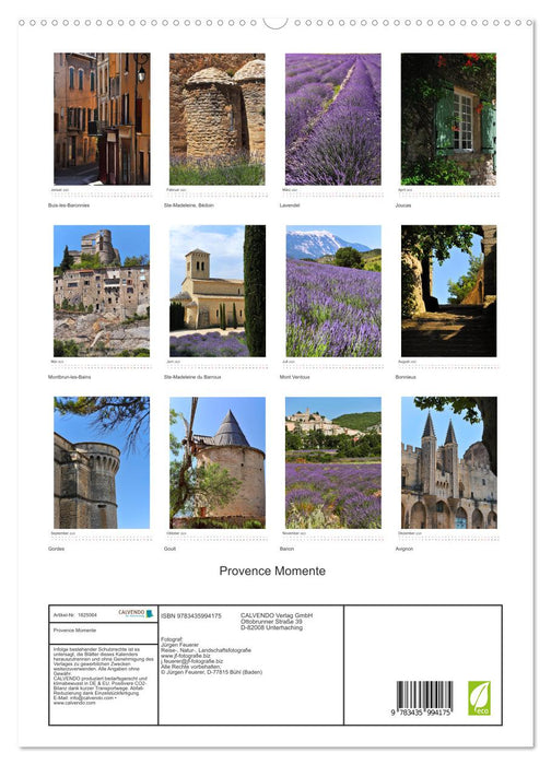 Provence Momente (CALVENDO Premium Wandkalender 2025)