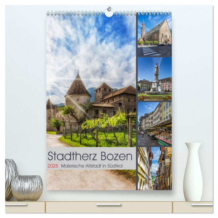 Stadtherz BOZEN (CALVENDO Premium Wandkalender 2025)