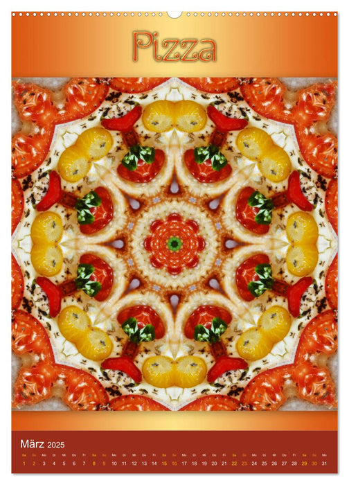 Kulinarische Mandalas (CALVENDO Wandkalender 2025)