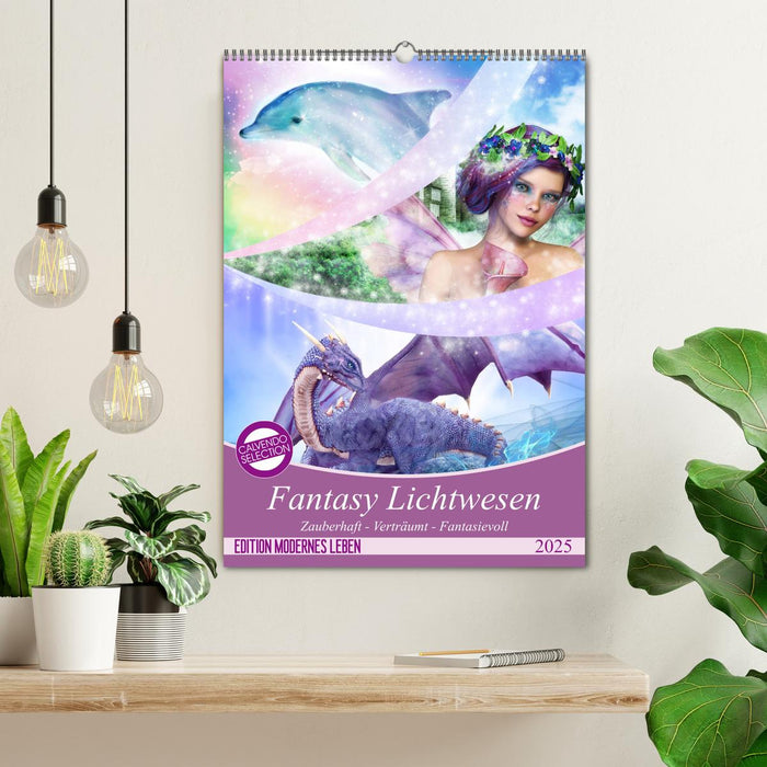 Fantasy Lichtwesen (CALVENDO Wandkalender 2025)