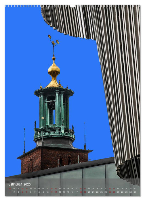 STOCKHOLM Stadt der Kronen (CALVENDO Premium Wandkalender 2025)