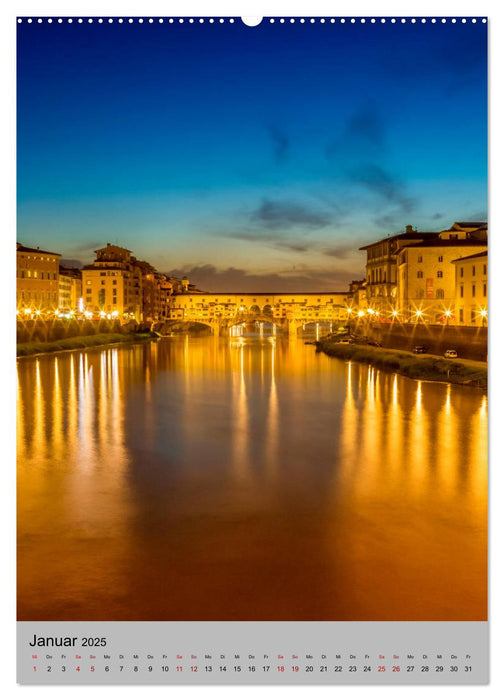 FLORENZ Impressionen bei Tag und Nacht (CALVENDO Premium Wandkalender 2025)