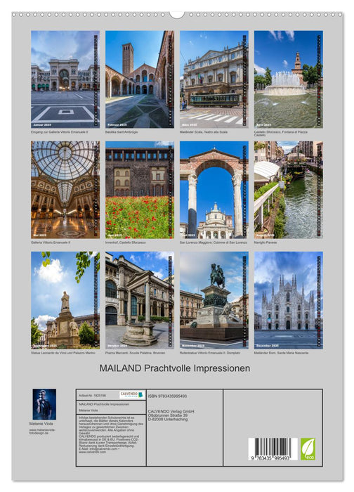 MAILAND Prachtvolle Impressionen (CALVENDO Premium Wandkalender 2025)