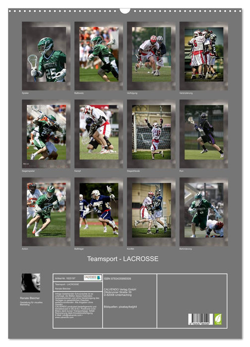 Teamsport - LACROSSE (CALVENDO Wandkalender 2025)