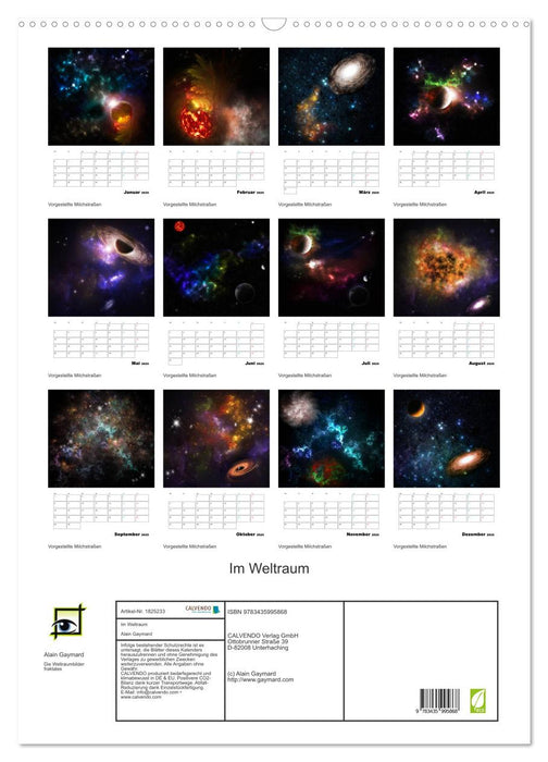 Im Weltraum (CALVENDO Wandkalender 2025)