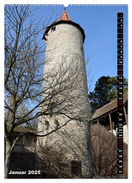 Crailsheim - Stadt der Türme an der Jagst (CALVENDO Wandkalender 2025)