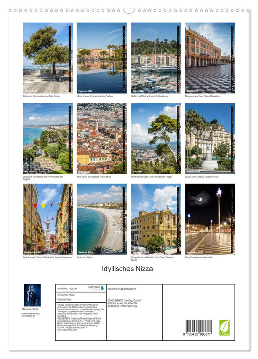 Idyllisches Nizza (CALVENDO Premium Wandkalender 2025)