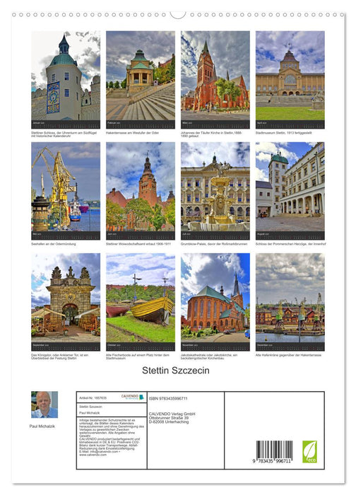 Stettin Szczecin (CALVENDO Premium Wandkalender 2025)