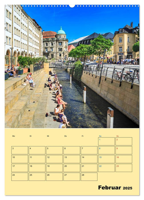Bayreuth - die oberfränkische Hauptstadt (CALVENDO Premium Wandkalender 2025)